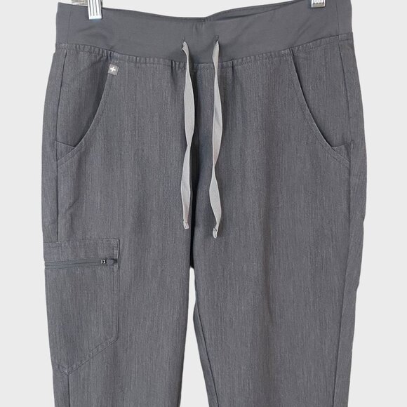 Figs Zamora Jogger Scrub Pants Womens Size Small Gray Slim Fit Athletic Stretch - Picture 5 of 9